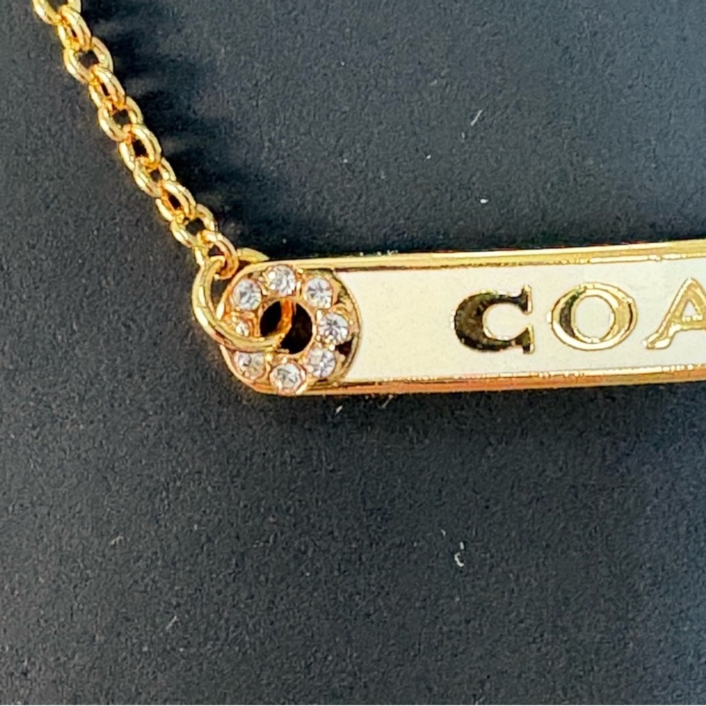 Coach Gold Bar Necklace - Picture 3 of 4